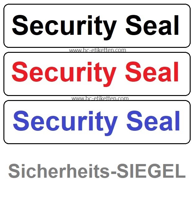 Security Seal Sicherheits-Siegel aus selbstzerstörender Dokumentenfolie -  Siegel-Etiketten für Manipulationsschutz - Security Seal