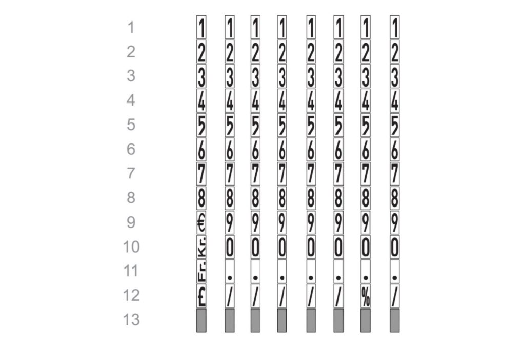 SET Uno H8 Preisauszeichner inkl. 1 Rolle Etiketten 21x12 RE