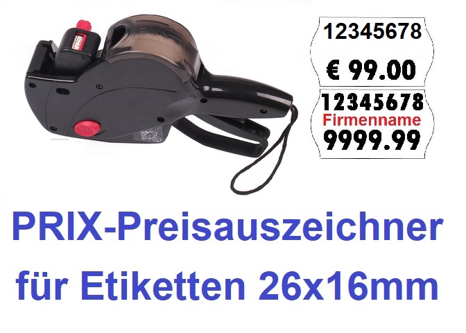 Etiketten 26x16mm leuchtorange für Auszeichner Preisauszeichner Handauszeichner 